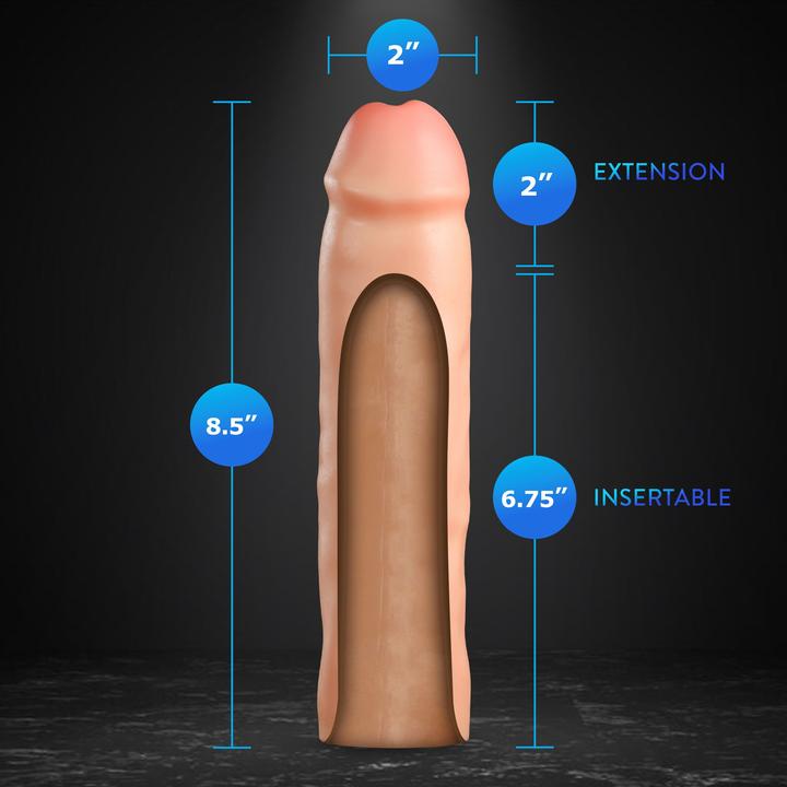 Image du produit Blush performance plus 2 inch silicone penis xtender beige