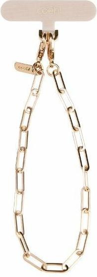 Immagine prodotto Uniq Coehl GoldiLocks Handstrap è una cinghia di sicurezza per telefoni a forma di rękę złoty/champagne.