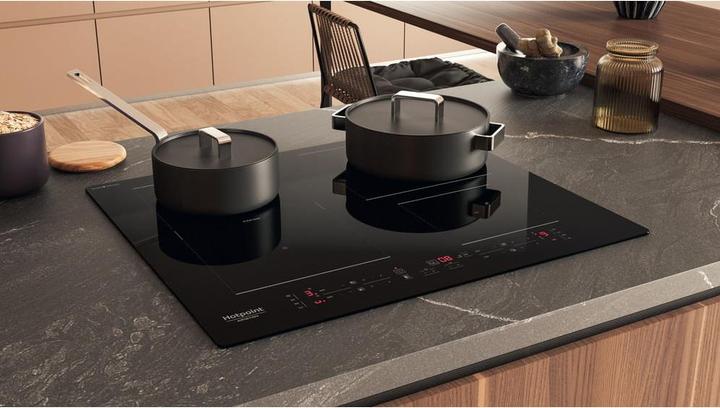 Immagine prodotto Hotpoint HB 4860C CPNE Nero Da incasso 59 cm Piano cottura a induzione 4 Fornello(i)