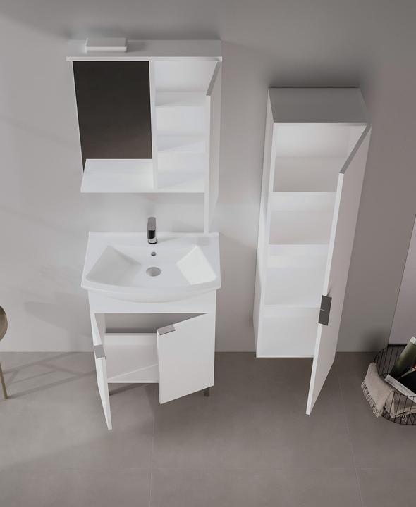 Produktbild Homitis Purus 65 Bathroom Cabinet With Sink & Mirror Set (2 Pieces)