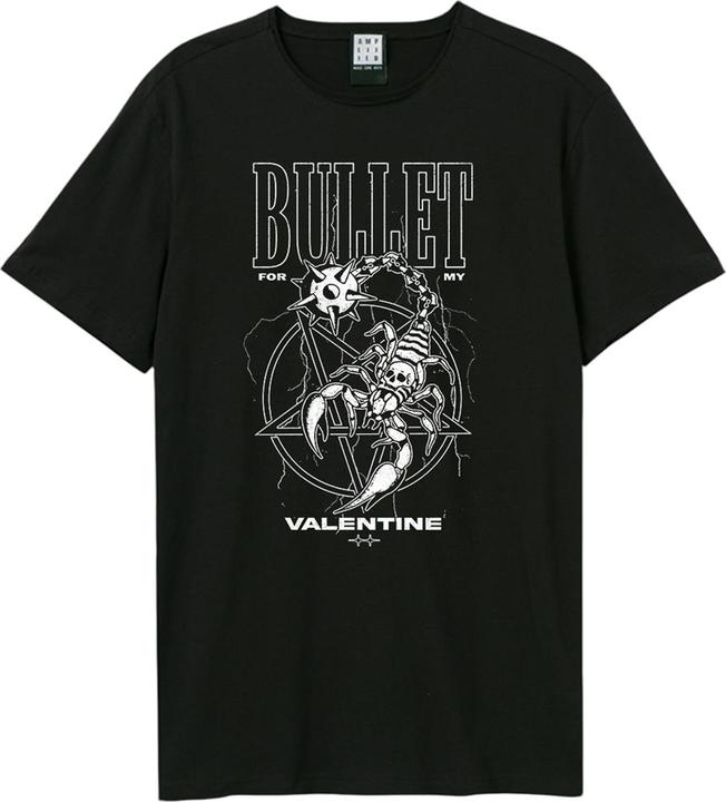 Actual product image Amplified Unisex Adult Flail Scorpion Bullet For My Valentine T-Shirt (XXL)