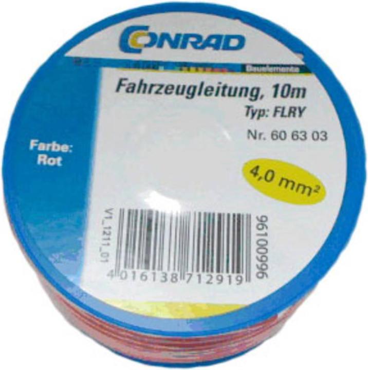 Produktbild Conrad Components Fahrzeugleitung FLRY-B 1 x 4 m (10 m)