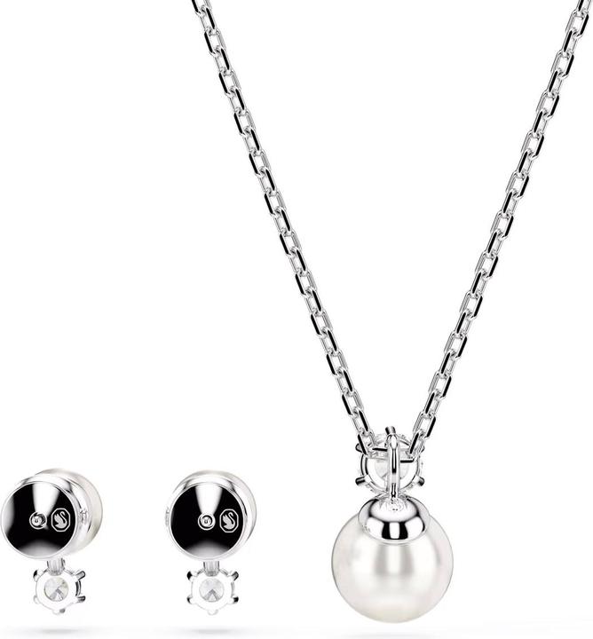 Produktbild Swarovski Matrix Set Kristallperle Rundschliff Weiss (Swarovski Metall)