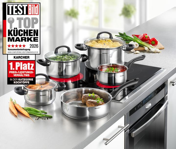 Actual product image Karcher Mia (Pan set + pot set, Stainless steel, 16 x 6 cm)