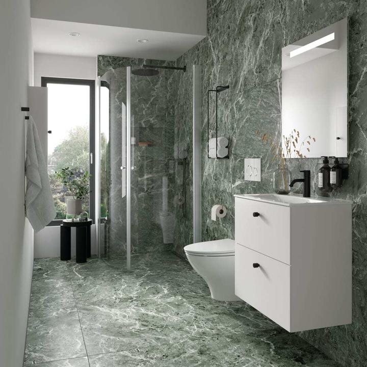 Actual product image Geberit Option Basic Square illuminated mirror, top lighting (50 x 97 cm)