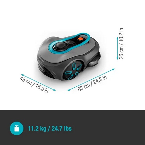 Actual product image Gardena Smart Sileno Free 600 (600 m², Without boundary wire)