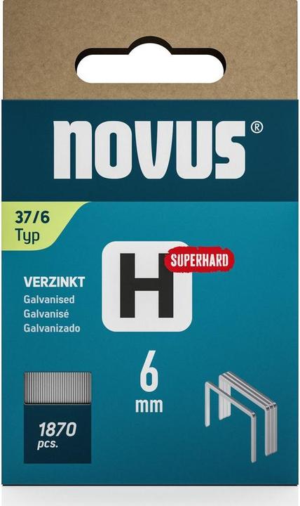 Immagine prodotto Novus Graffette a filo sottile H 37 6 mm Super Hard
