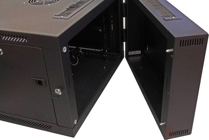 Produktbild Good Connections Wandgehäuse 9HE RAL 9005, 550mm tief zweiteilig (9 HE, 19 Zoll Rack)