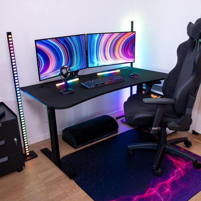 Thumbnail - Arozzi Gaming-Tisch Arena Medium PureBlack 140x75,5cm, Gaming Tisch, Schwarz