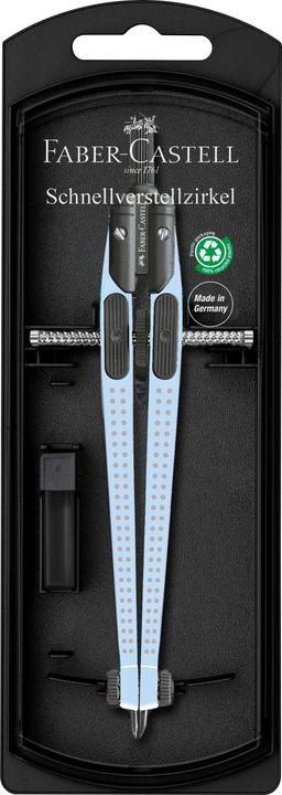 Image du produit Faber-Castell Compas à réglage rapide Grip sky blue