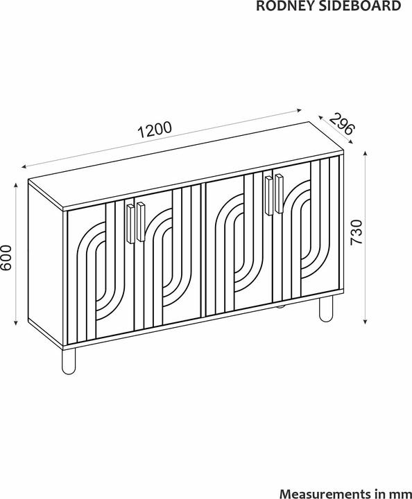 Produktbild Hanah Home Rodney (120 x 29.60 x 73.60 cm)