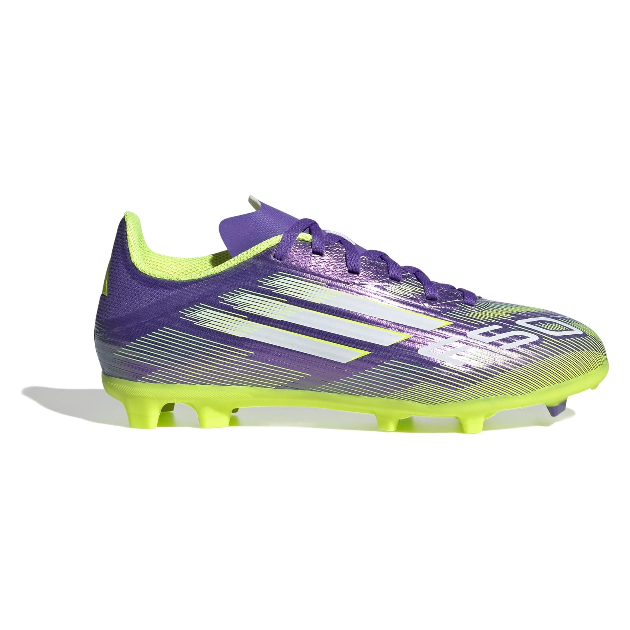 Adidas, Jungen, Fussballschuhe, F50 League Fg/Ag (34), Violett, Mehrfarbig, Weiss