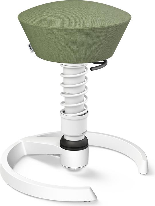 Aeris Office stool Swopper 101STWHWH white/green, with glides