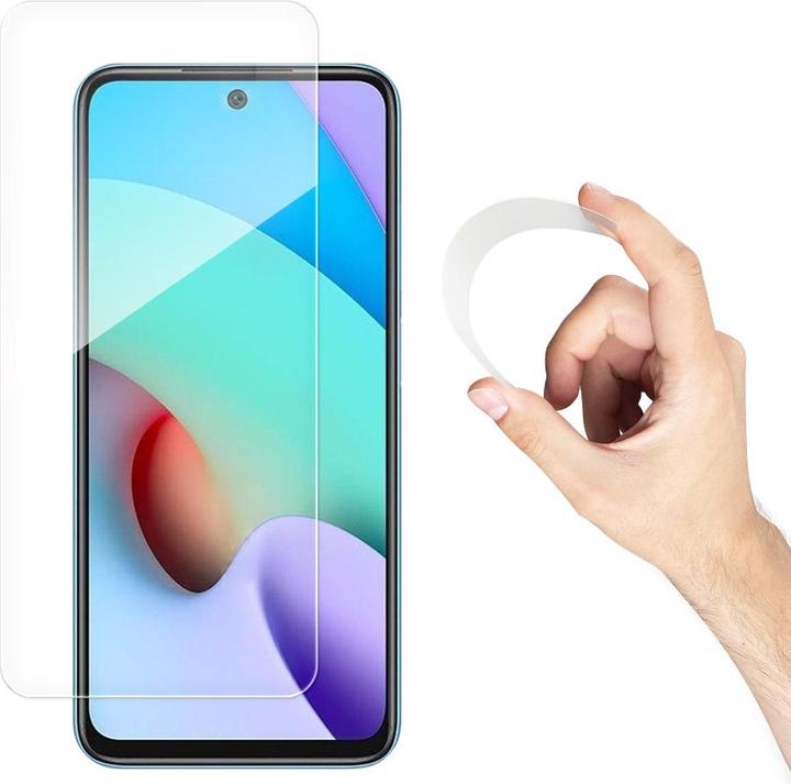 Actual product image Wozinsky Nano Flexi Hybrid Flexible Glass Film Xiaomi Redmi 10 Tempered Glass (Xiaomi Redmi 10)