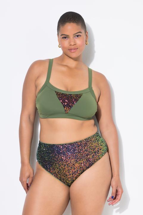 Actual product image Studio Untold Sequined High Waisted Bikini Bottoms (44)