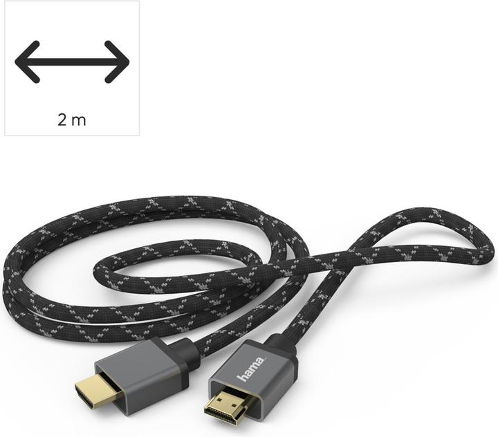 Produktbild Hama HDMI (Typ A) — HDMI (Typ A) (2 m, HDMI, 2.0)