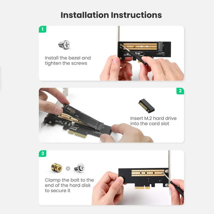 Immagine prodotto Ugreen Scheda adattatore da M.2 NVME SSD a PCIe Express 3.0 x4