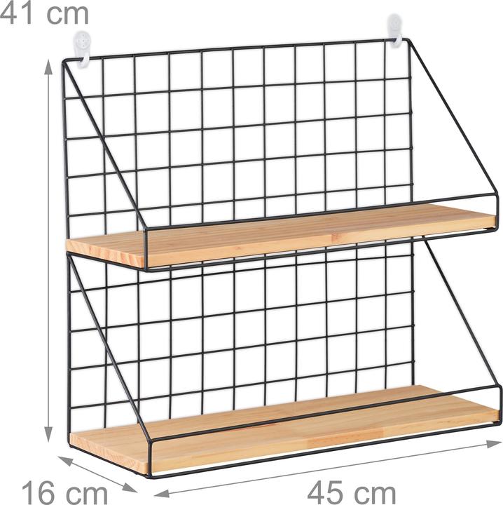 Actual product image Relaxdays Wall Shelf (45 x 16 x 41 cm)