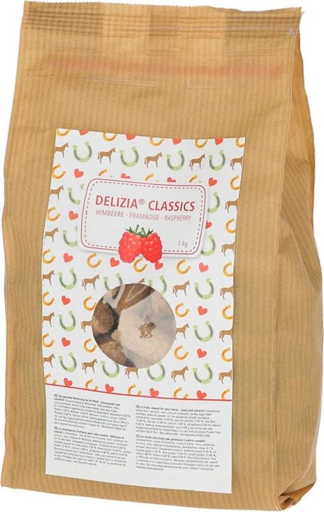 Actual product image Kerbl Delizia Classics Raspberry - Horse snacks - 1 kg (1000 g)