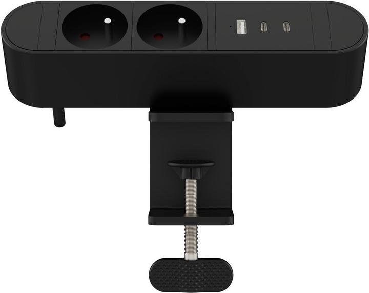 Actual product image MicroConnect Multi Desktop Power Socket 2 (2x, CEE 7/3, USB-A, USB-C, 1.80 m)