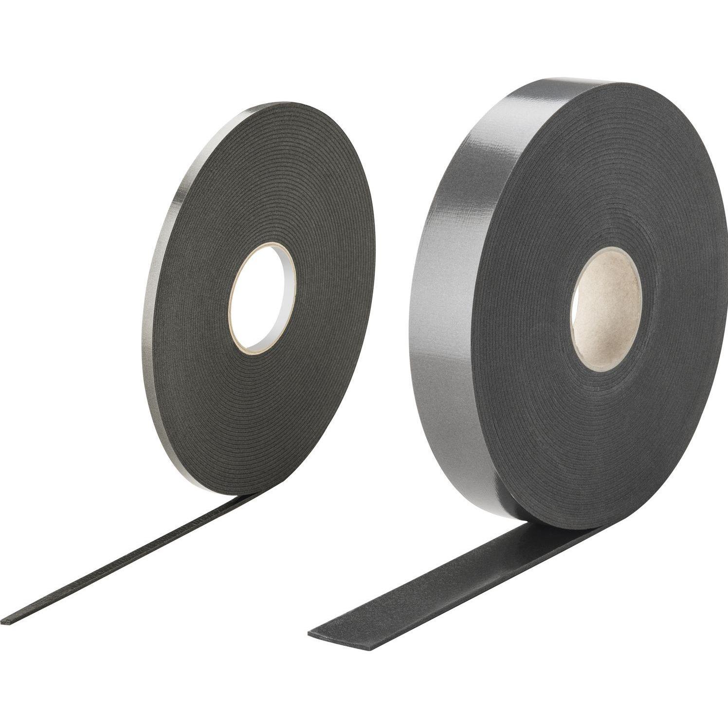 Illbruck, Klebeband, TN126 Elastozellband Vorlegeband(Weichmacherfrei) 9x4 mm 20m schwarz (9 mm)