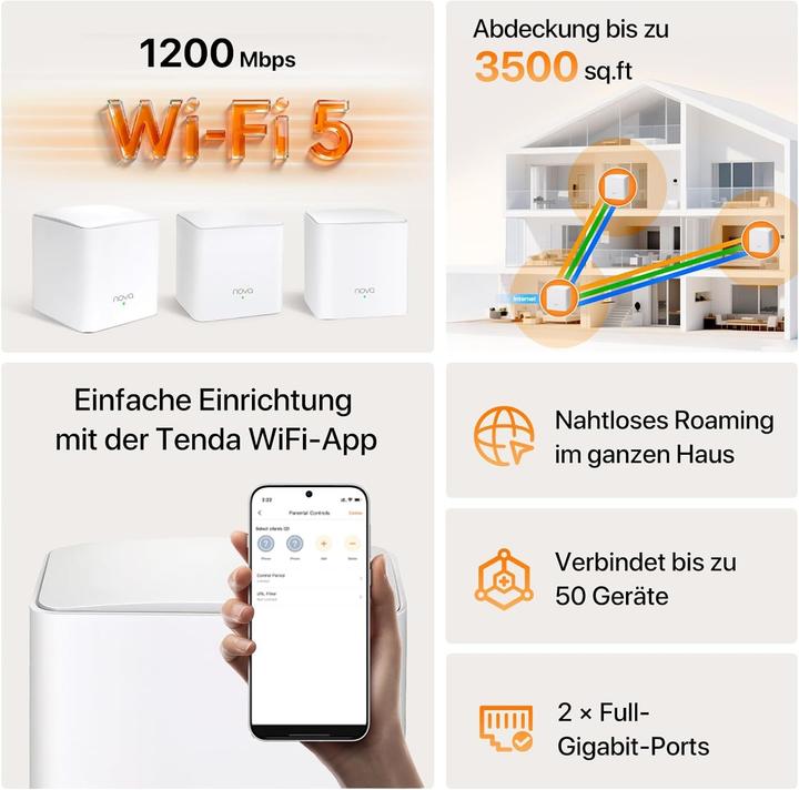 Produktbild Tenda NOVA MW5G-3