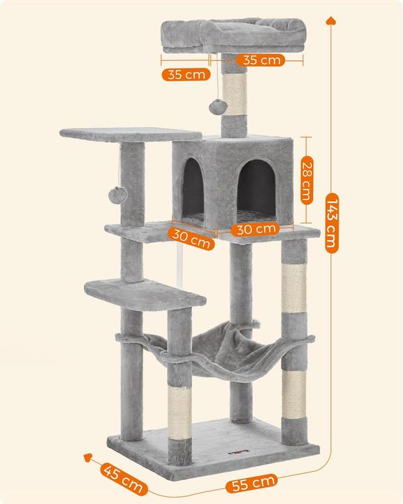 Actual product image Feandrea Tiger (143 cm, Dgrey)