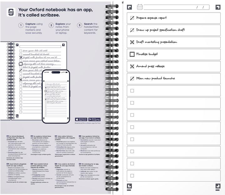 Immagine prodotto Oxford Task Manager Essentials (141 x 246 mm, Righe, Copertina morbida)
