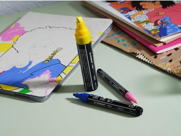 Image du produit STABILO Marqueurs acryliques FREE Acrylic étui carton 3 pièces (3x)