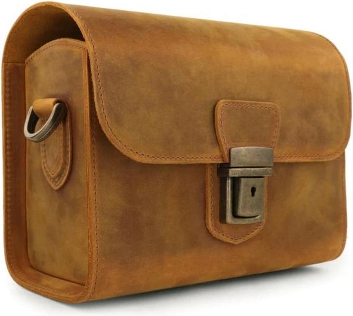 Image du produit Only-Bags.Store Étui en cuir grainé pour appareils photo sans miroir, à développement instantané et DSLR (Sac à bandoulière pour appareil photo)
