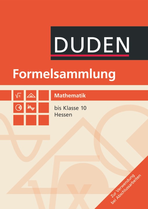 Produktbild Formelsammlung bis 10. Schuljahr. Mathematik. HE (Deutsch, 2010)