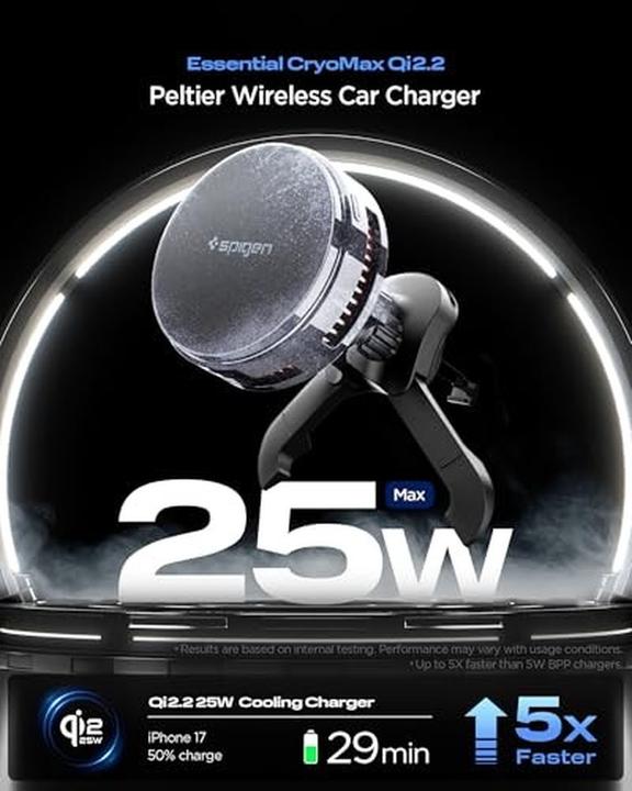 Actual product image Spigen Other goods Essential EV25MFAQ Magnetic MagSafe Car Air Vent Mount - Black