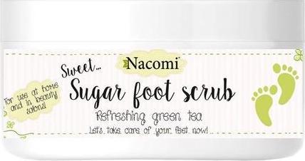 Nacomi Sugar Foot Scrub Natural Sugar Peeling Is Green Tea 125G (Fusscrème & Fussgel)