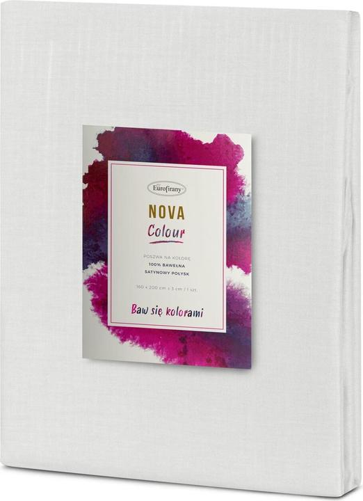 Image du produit Eurofirany NOVA COLOR POS / NOVAC / SR / PO Couverture de duvet en coton avec satin, 220X200 cm, couleur : gris (Housse de couette, 220 x 200 cm)