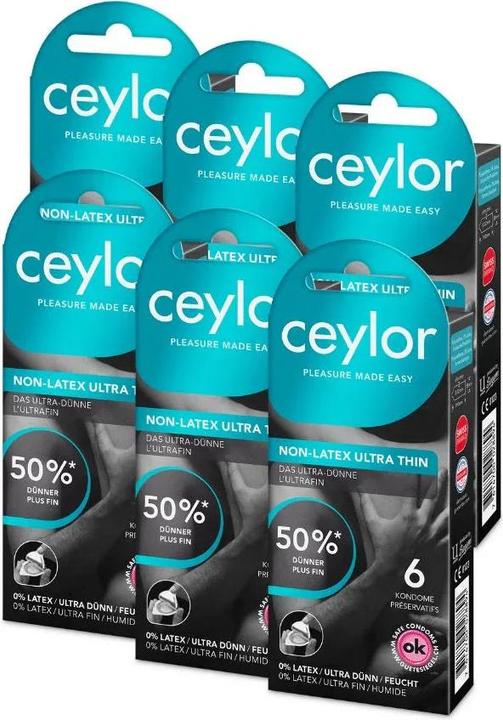 Produktbild Ceylor 6er-Pack Non-Latex Ultra Thin (36 Stk.)