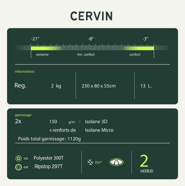 Produktbild Wilsa Schlafsack "Cervin" (230 cm)