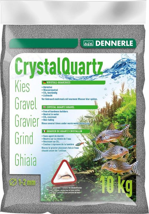 Image du produit Dennerle Gravier de quartz cristallin 10 kg gris ardoise (autres éléments)