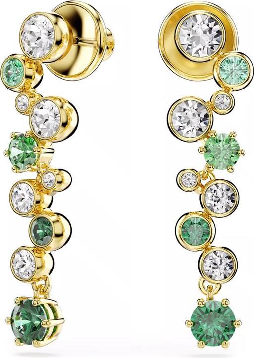 Produktbild Swarovski Constella Drop Ohrhänger Verschiedene Schliffe Grün Goldlegierungsschicht (Swarovski Metall)