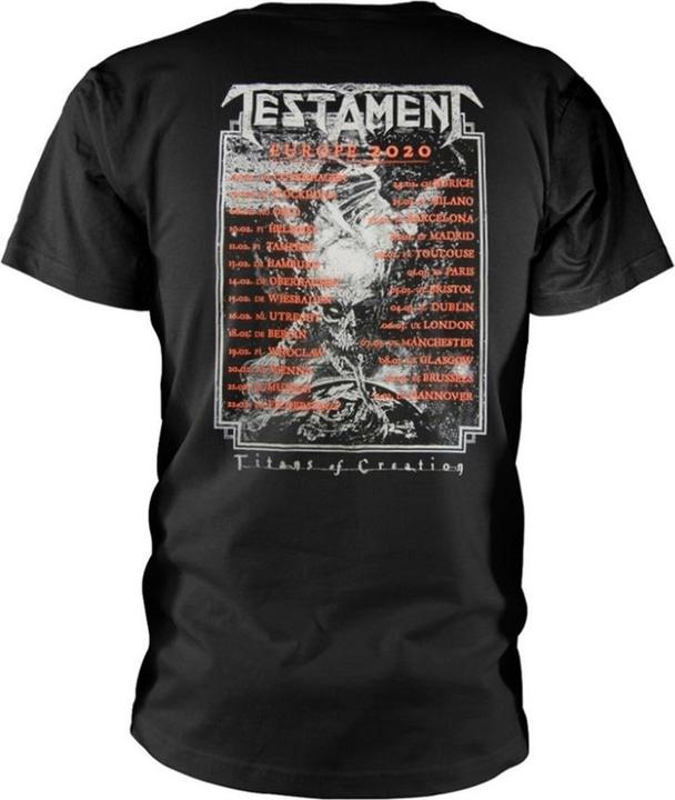 Produktbild Testament Titans Of Creation Europe 2020 Tour TShirt (S)