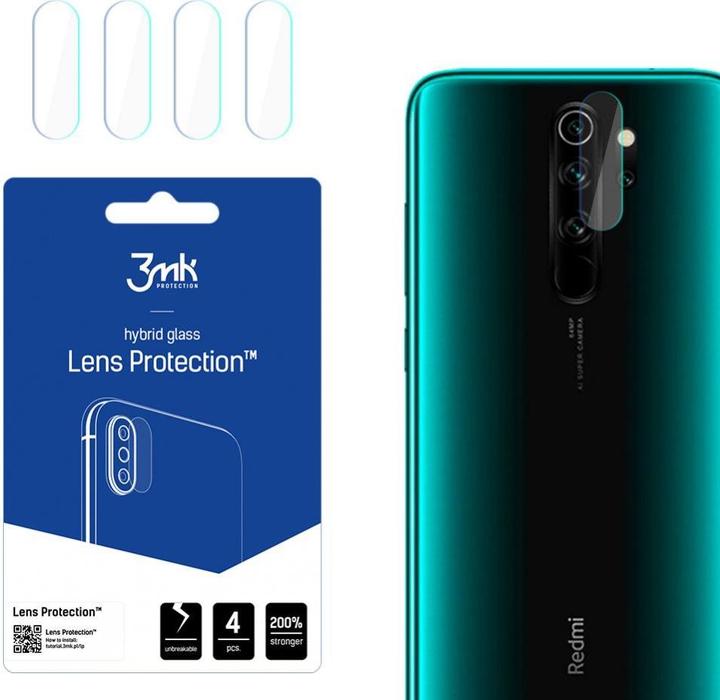 Actual product image 3MK Camera protection glass, camera glass (1 Piece, Xiaomi Redmi Note 8 Pro)
