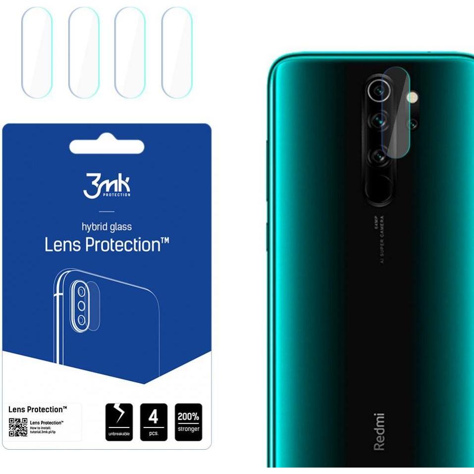 3MK Kamera-Schutzglas, Kameraglas (4 Stk., Xiaomi Redmi Note 8 Pro) (GLASCAM-3MK-N8P)