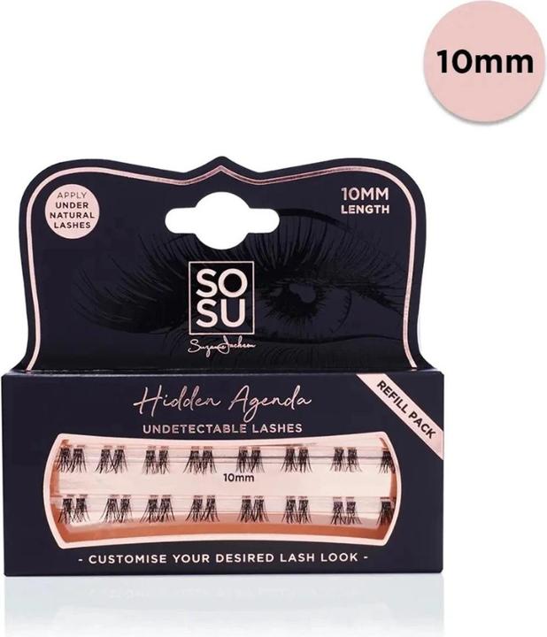 Actual product image Sosu Cosmetics - Tufted false eyelashes Hidden Agenda 10 mm (Artificial eyelashes)