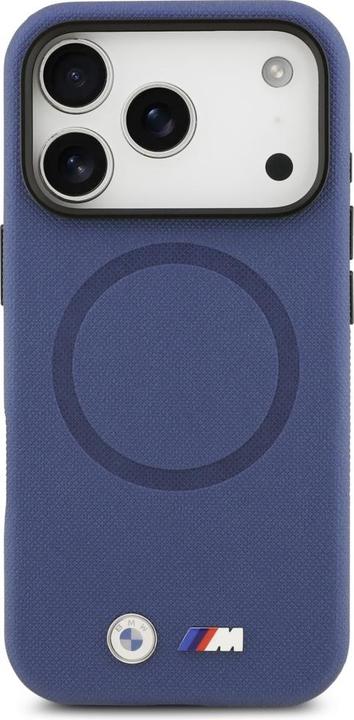 Actual product image BMW M FW Metal Logo MagSafe Case for iPhone 17 Pro Max Navy Blue (Apple iPhone 17 Pro Max)