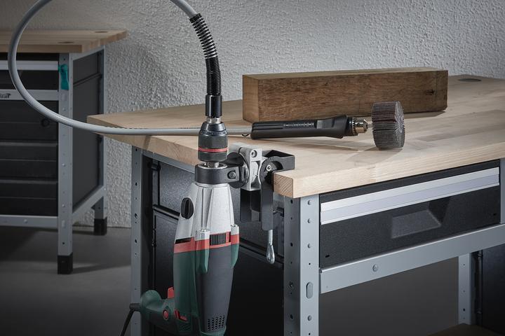 Actual product image wolfcraft Universal Drill Clamp, Die-Cast Aluminium, Swivelling