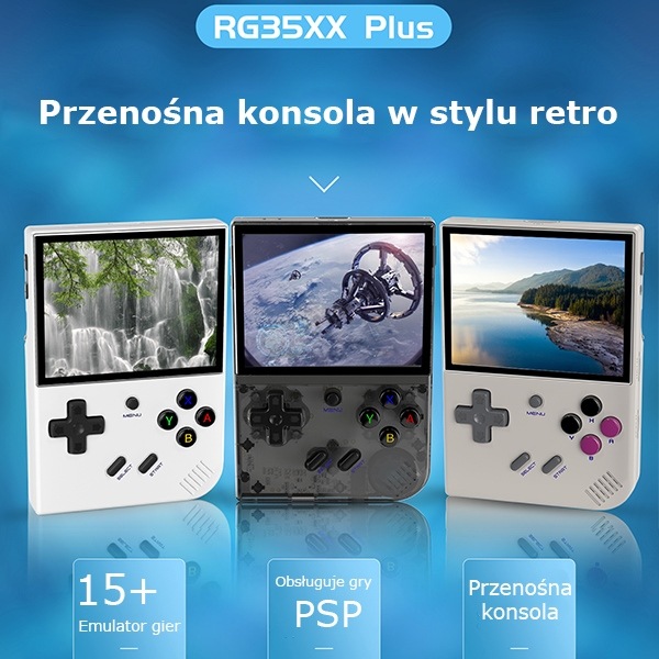 Actual product image Anbernic Konsola RG35XX Plus szary/grey