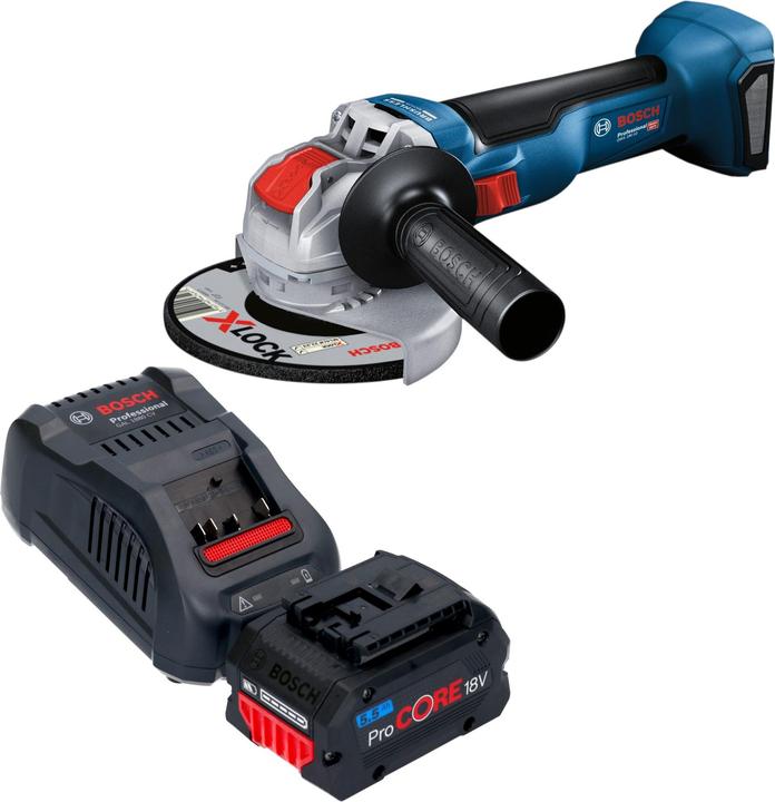 Produktbild Bosch Professional Bosch GWX 18V-10 Akku Winkelschleifer 18 V 125 mm Brushless + 1x ProCORE Akku 5,5 Ah + Ladegerät (125 mm)