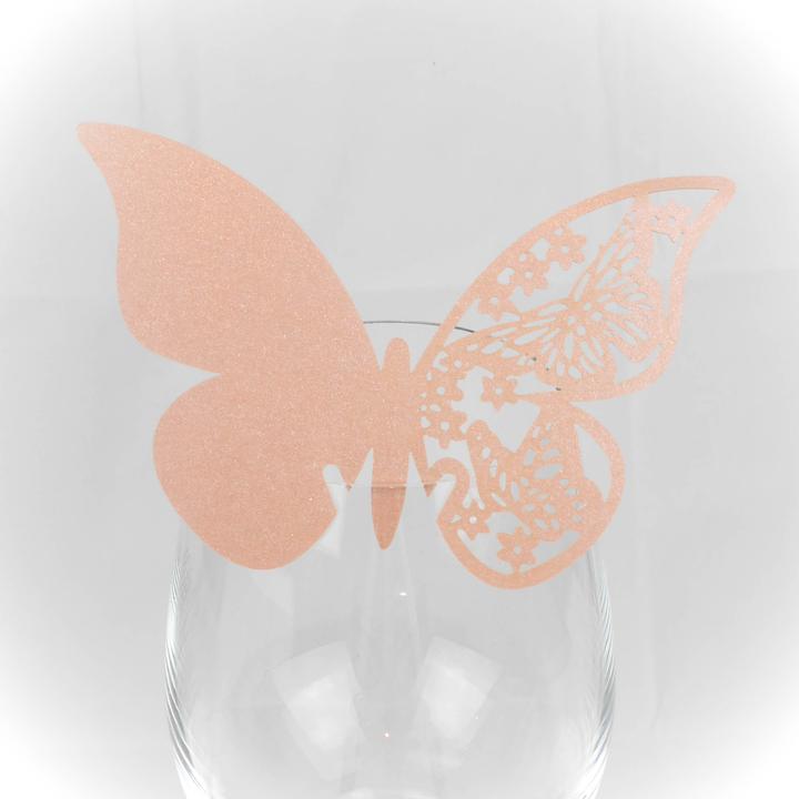 Produktbild Tischkarte 'Schmetterling' Rosa (10 Stück) (10 Stk.)