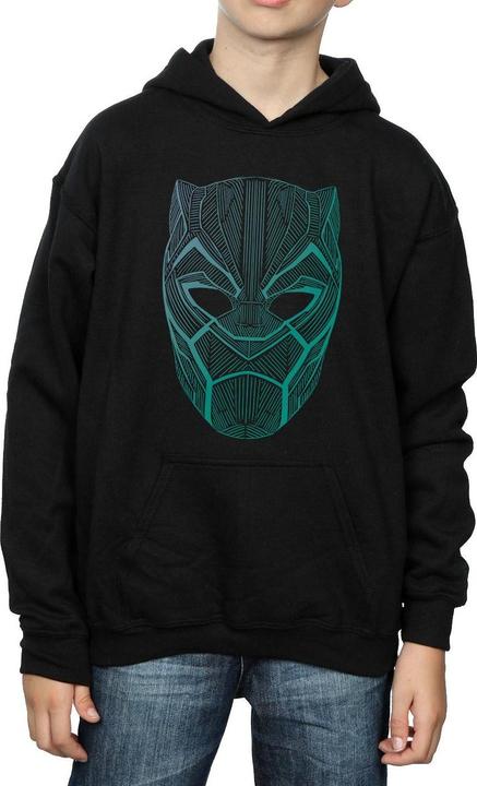 Produktbild Black Panther Tribal Mask Kapuzenpullover Jungen (152, 158)