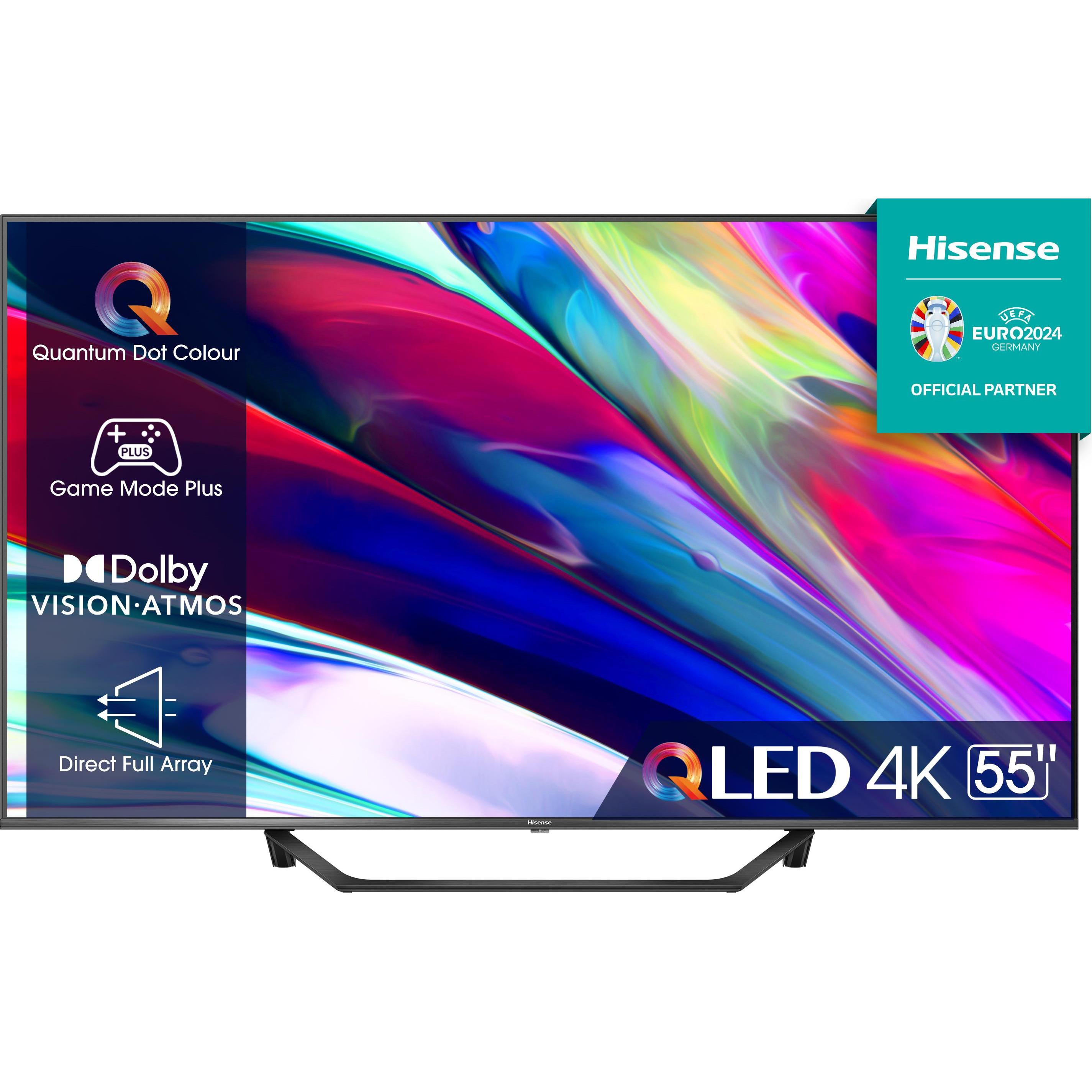 Hisense TV 55A7KQ (55", QLED, 4K, 2023), TV, Schwarz