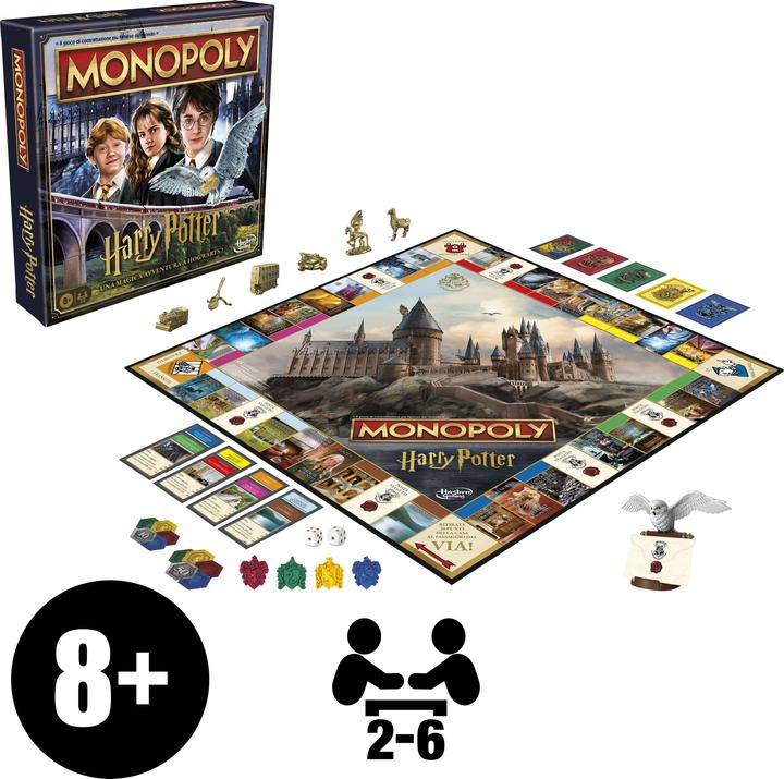 Actual product image Hasbro Gaming Monopoly Harry Potter (Italian)